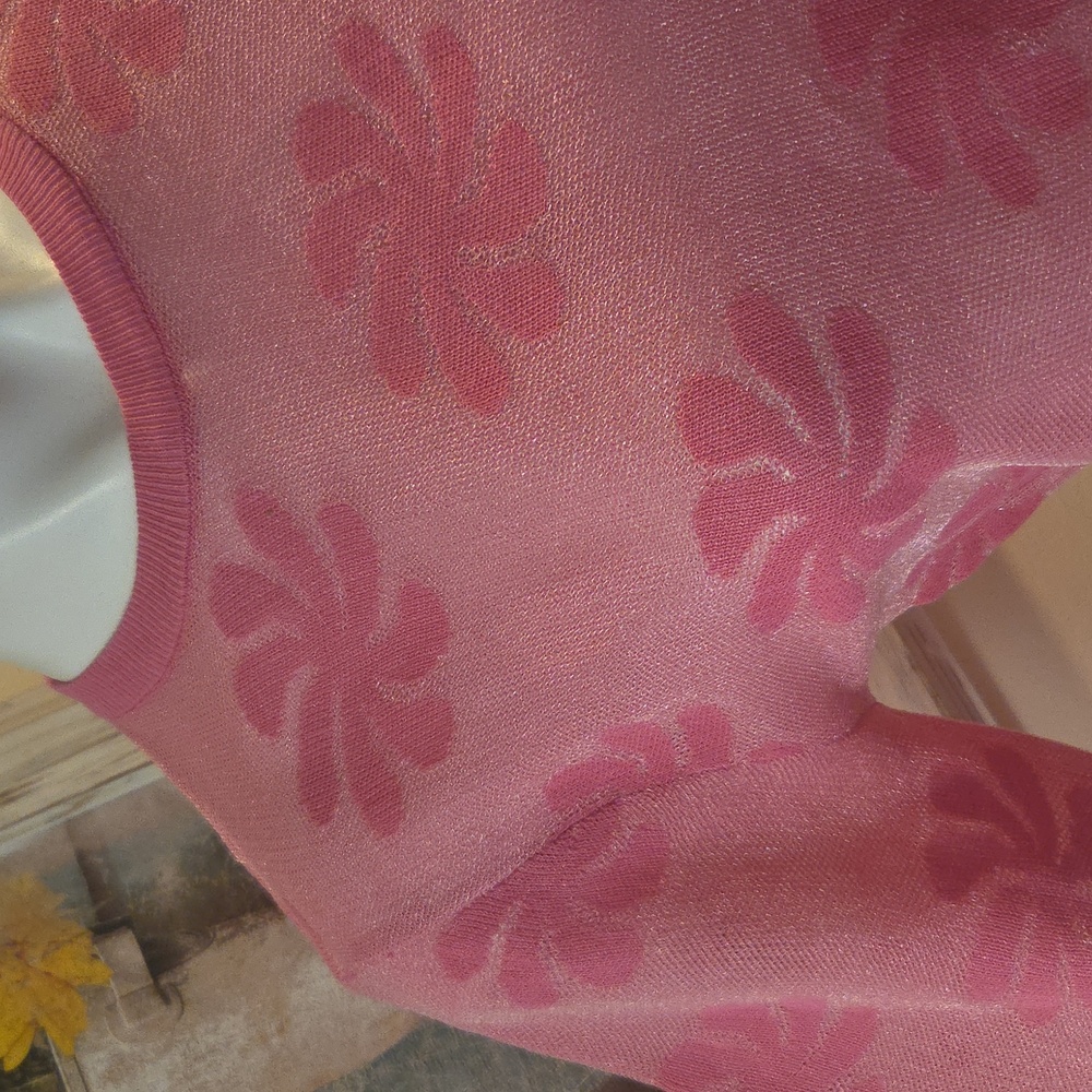 NWT-  Zara Pink Floral Sweatshirt - Picture 3 of 10